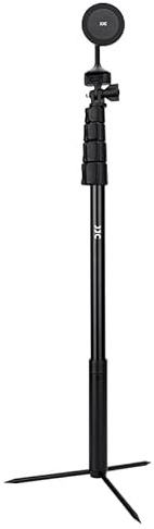 JJC 61“ Magnetische Einbeinstativ Golf Selfie Stick Stativ mit Boden Spike Stakes, Telefonhalter Aluminium ausziehbar Stativ für Golf Swing Training Hilfe für iPhone 17 16 15 Android Action-Kameras