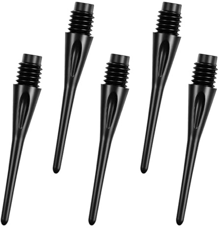 flintronic Plastic Dart Tips, 100 PCS Dart Tip Replacement Tips, 2BA Standard Thread, Soft Dart Tips, Premium Replacement Dart Accessory, Black