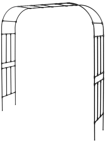 Metall Bogen Pflanze Klettern Rack Garten Pflanzenkletterbogengestell Rankgitter FüR Kletterpflanzen Gartenbogen Mit Pe Beschichteter Metallstruktur Rankhilfe Rankbogen Torbogen GemüSe Obst Blumen
