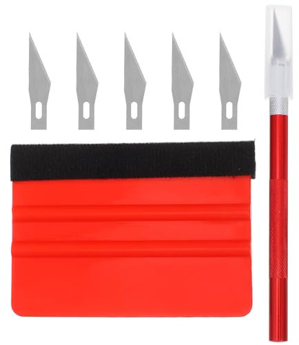 GRIRIW 1set Strumenti Per Applicazione Pellicola Auto Kit Professionale Per Installazione Di Pellicole Oscuranti e Vinile Facile Da Usare e Portatile