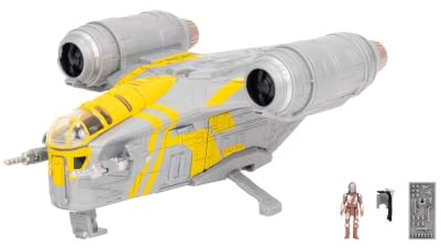Star Wars™ Micro Galaxy Squadron SWJ0543 - Razor Crest - offizielles 18 cm großes Fahrzeug mit 1 Micro-Figur (2,5 cm)
