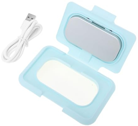NOLITOY Scalda Salviette Umidificate per Bebè Portatile con Temperatura Costante Ore Riscaldatore Intelligente per Salviette Morbide e Umide per Uso Domestico e Viaggi Colore Blu