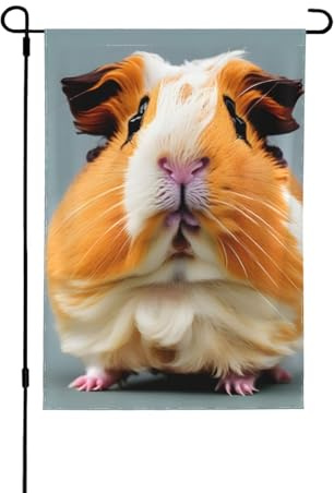 Drapeaux de jardin saisonniers coupés en cochon d'Inde pour l'extérieur, durable double face pour décoration de vacances