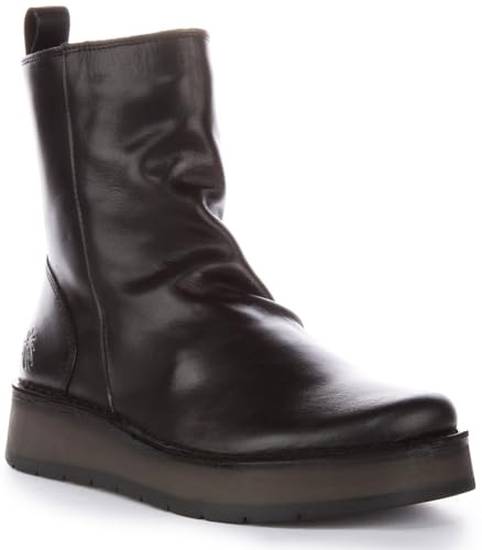 Fly London RENO053FLY Femme - Bottes et Bottines, DK.BROWN, 41