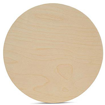 Wood Circles 10 inch,1/4 inch Thick, Birch Plywood Discs, Pack of 1 10 inch Unfinished Wood Circles for Crafts, Wood Rounds by Woodpeckers