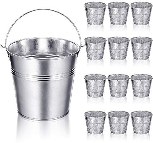 Patelai Cubo de grasa por goteo con 12 piezas de láminas desechables, parrillas, forros de cubo, parrillas de pellets de madera, reemplazo para campamento de madera, Chef Pellet Grill BBQ Accesorios