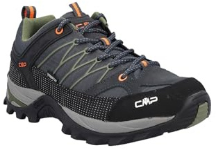 CMP Rigel Low trekkingsko för män, Wp Walking, Antracite-Torba, 44 EU, Antracit torba