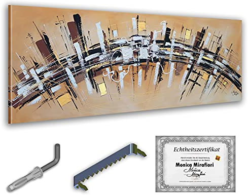 Monica Mirafiori I Gemälde Carpe Diem I 160x60cm | Gemälde Handgemalt | Acrylgemälde | Sehr Großes Acrylbild I Moderne Kunst I Kunstbilder