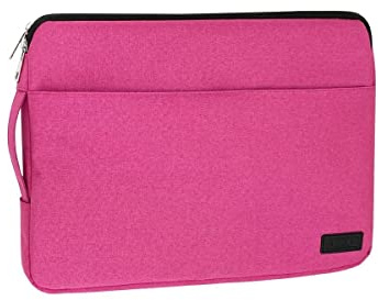 SUBBLIM Funda para Ordenador Portátil Urban, 13.3”-14” Pulgadas, Sleeve con Bolsillo para Accesorios, Asa Retráctil, Resistente al Agua, Ultra Slim, Rosa