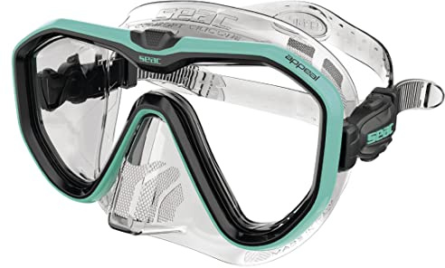 Seac Appeal, Italien hergestellte Einglas-Tauchmaske mit Einer 3D-Schnalle direkt am Maskenkörper