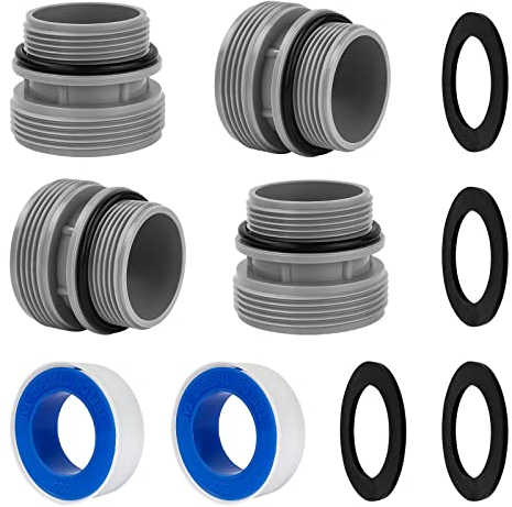 ArrogantF 40mm to 1 1/2 Inch Pool Hose Conversion Kit - ABS Material, Adapter Type, 40mm & 38mm Sizes, Compatible with Intex, Coleman, Hayward Above Ground Pools
