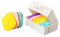 Pads Démaquillants Lavables et Réutilisables Lilly Skin - Lingettes Carrées Microfibres Nettoyantes et Exfoliantes pour la Peau du Visage - Boîte de 7 Pads en Tissu Simili Coton - Rainbow
