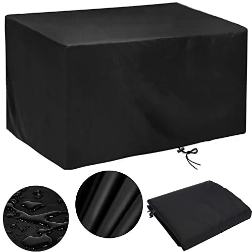 Garden Furniture Covers Waterproof Garden Table Cover 100 x 100 x 75cm Rectangular Outdoor Patio table Covers Windproof Snow-proof, Anti-UV Tear-Resistant for Chair Rattan Sofa (100x100x75cm)