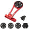 BSSOK Adjustable Racing Bike Computer Mount, (Aluminum Alloy) Compatible with Garmin Edge, Wahoo Elemnt, Bryton, Cateye, GoPro Camera and Lamp (Red)