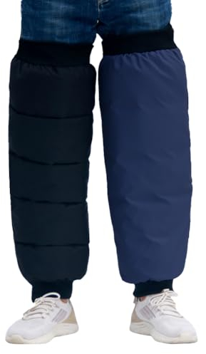 Kniewärmer Motorrad Beinwärmer mit Reißverschluss Reversibel Knieschoner Wasserdicht Knieschützer Beinschutz Winddicht Beinstulpen Knieschutz Winter Warm Knieprotektor Legwärmer für Motorrad Fahrrad