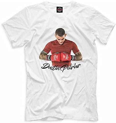 Draught Dustin Poirier American t-Shirt Printed Fighter Professional Colour White M