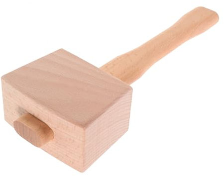 Hohopeti Holzhammer Buchenholz Handgefertigt Langlebig Und Robust Für Holzarbeiten Und Schnitzerei Perfektes Handwerkzeug Für Zimmerleute Und Hobbybastler