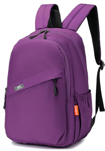 BAGZY Zaino 40x30x15 ITA Airways Bagaglio a Mano 40x15x30 British Airways Antifurto Zainetto da Viaggio Aereo Piccolo Borsa Da Cabina Impermeabile Zaini Classico per College Scuola Donna Uomo Viola
