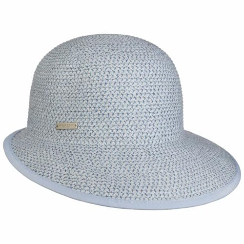 Seeberger Katalia Schute Strohcap Strohhut Damenhut Sonnenvisor Damen - mit Schirm Frühling-Sommer Sommer - One Size hellblau
