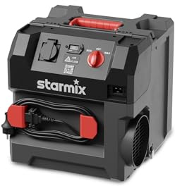 Starmix Aeroxx Luftreiniger für die Baustelle | für gesundheitsschädlichen Feinstaub | HEPA H13 Filter, 99,95% Filtration | 750 m³/h Leistung | Max. Raumgröße 13m² - dank Reihenschaltung erweiterbar