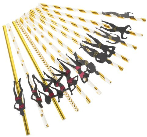 LABRIMP 12 Pezzi Cannucce Divertenti per Decorazioni per Cocktail per Addii Al Nubilato e Festivi Facili e Sicure Usare