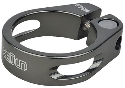 YATINGZHANG Cierres De SillíN para Bicicletas 31,8/34,9mm Lega Di Alluminio MTB Bici Da Strada Reggisella Morsetto Bici Ciclismo Reggisella Tubo Clip Parti Della Bici(34.9mm Grey)