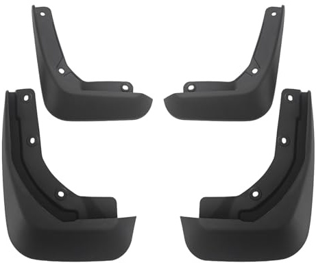 AUMOTOST 4 parafanghi per auto, paraspruzzi, compatibili con Volvo V60 2a generazione, ricarica regolare R-Design 2018-2026, facile da installare, robusto materiale PP, nero