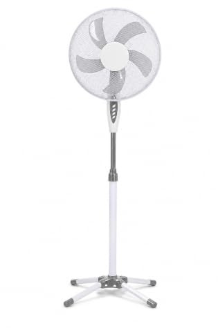 Ventilatore a Piantana Silenzioso con 3 Velocità e Oscillazione (Bianco)