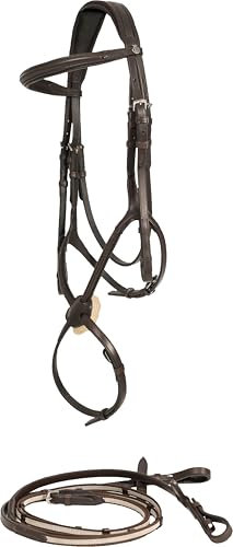 Horze Prescott Figure 8 Bridle - Brown - Pony
