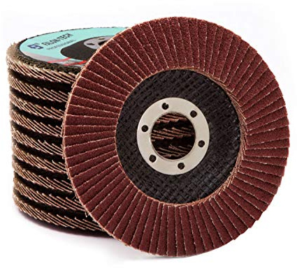 Fächerscheiben Lamellenscheiben Schleifscheiben 10 Stk. 115 mm Korund K36, K40, K60, K80, K100,120 für Holz, Metall (LAM-115) (Körnung K40)