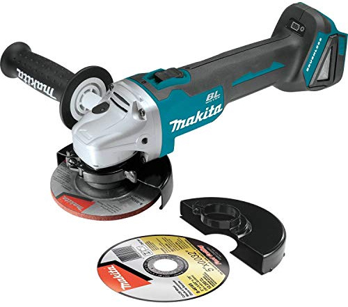 Makita XAG04Z-R 18V LXT Lithium-Ion Brushless Cordless 4-1/2 / 5 in. Cut-Off/Angle Grinder, (Tool Only) (Renewed)