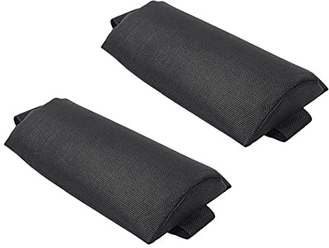 Liegestuhlkissen, Kopfstütze für Liegestuhl, Sonnenliege, Kissen, bequem, ergonomisches Kissen, abnehmbar, für Strandklappstuhl, 2 Stück, Schwarz