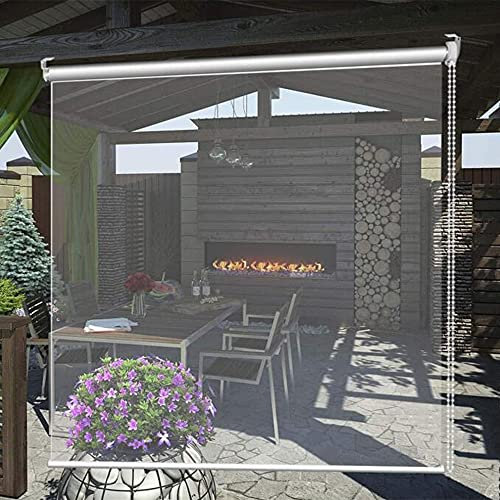 XIAOLIN Pergola Al Aire Las Pergola Shade Shade Pigente, Cortina Impermeable De Vinilo Transparente con Ajuste, 110 Cm / 120cm / 130cm / 140cm / 150cm / 160 Cm De Ancho(Size:150x290cm/59 x114.2)
