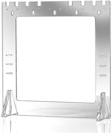 RENIAN Jewelry Photography Props Board Acrylic Frame Tabletop Stand for Studio Shooting Necklaces, Stud Earrings and Earrings Drop Dangle Display Holder