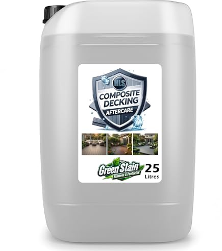 25L Composite Decking Cleaner and Reviver Aftercare | Plastic Deck Cleaner | Plastic Decking Cleaner Aftercare | Up to 6 Months Protection | Available in 1L, 5L, 20L, 25L | Use with CD-50 Cleaner