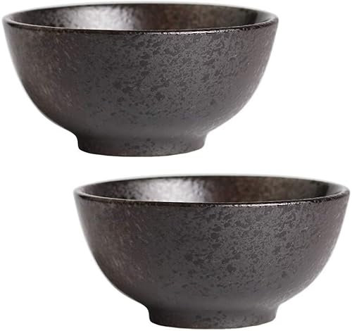 Keramikschalen Bunt 2pcs Keramikschüssel Vintage Porzellan Getreideschalen Suppe Schüssel Ramen Schüssel Salatschalen for Haushaltsgeschirr!