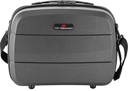 Von Cronshagen Kosmetikkoffer Balto | Beautycase zum Aufstecken | passend für Reisetrolley Balto | praktische Fächer innen | schließt mit Reißverschluss (Anthra)