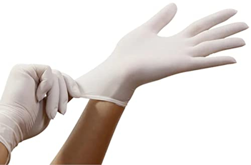fiXte 12 guantes de vinilo sin látex, multiuso, sin polvo, multiusos, versátiles, no estériles, ideales para limpiar alimentos, manipulación de belleza, bricolaje, etc