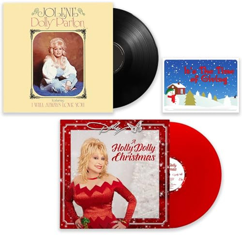 Christmas with Dolly Parton Collection: Jolene + Holly Dolly Christmas (Red Vinyl) + Including Bonus Art Card
