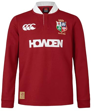Canterbury Unisex Kinder British and Irish Lions Ls Classic Hemd, Red Dahlia, 116 EU