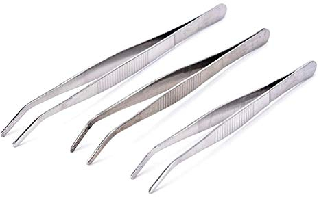 Pincettes de précision, pinces professionnelles, 3 pinces à barbecue en acier inoxydable, pincettes droites avec dents, outils de barbecue de cuisine de jardin, 5 tailles de pincettes, outils dans la