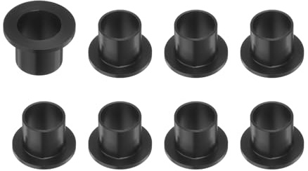 QUARKZMAN 8st bussningar 15 mm inre diameter x 17 mm OD x 17 mm svart längd
