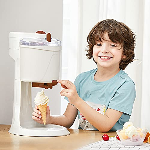 PASPRT Máquina para Hacer Helados Suaves Máquina para Hacer Helados eléctrica, Mini máquina para Hacer Helados Suaves para Frutas Completamente automática Operación Simple