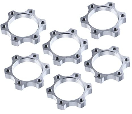 KOMBIUDA Fahrrad Bremsscheiben Adapter 6-loch 44mm Aus Langlebigem Material Kompakter Nabenadapter Für Mountainbike Bremsscheibe Sichere Befestigung Für Fahrradreparatur