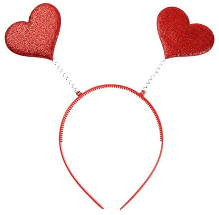 xianshi Herz Haarreif,Amor KostüM Damen,Haarreifen Heart Rot Accessoires,Herzherzige Haarband,Headband Herzen,Karneval Costume Cupid Hearts,Herzchen Queen Head,Headbands Kopfband