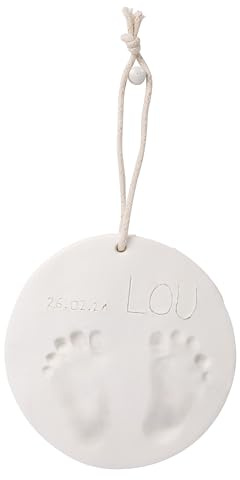 Tiny Love Pure Print, Kit Impronta Mani e Piedi Neonati, Calco Mani e Piedi, Kit Impronte Ieonato, Testato Dermatologicamente, Idea Regalo Neonato, Regalo Nascita, Tiny Creations, colore Bianco
