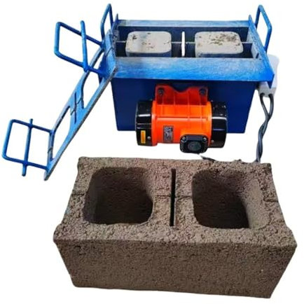 FLNOZAMZ Cement Block Making Machine, Electric Hollow Forming Machine, 45 Seconds Fast Forming, Vibration Frequency 212 Times/Minute