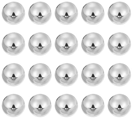 sourcing map 20pcs Precision Balls 1/2 (12.7mm) Diameter G16 Solid Chrome Steel Bearing Balls for Ball Bearing, Machinery, Automotive, and DIY