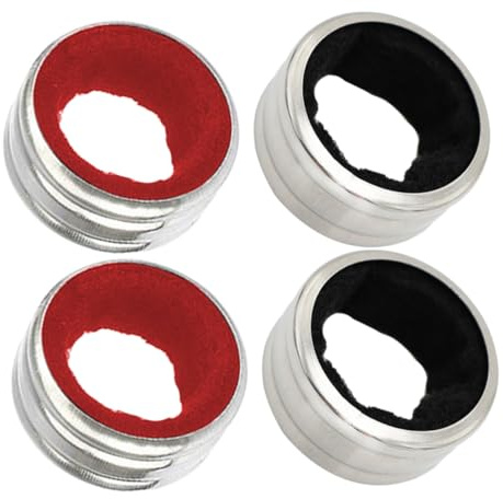 PRETYZOOM 4pièces Bouchons Anti-Goutte pour Bouteille De Vin Acier Inoxydable Anneaux De Barman Accessoires pour Vin Colliers Métalliques