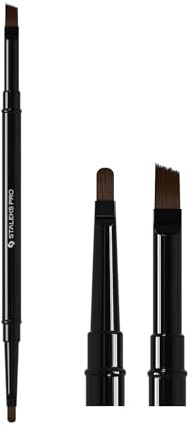 STALEKS PRO by Natury Nails Pinceau double face/pointe pour la construction d’ongles en gel. Pinceau rond de 7 mm et pinceau biseauté de 9 mm. Expert (NBE 04/09)